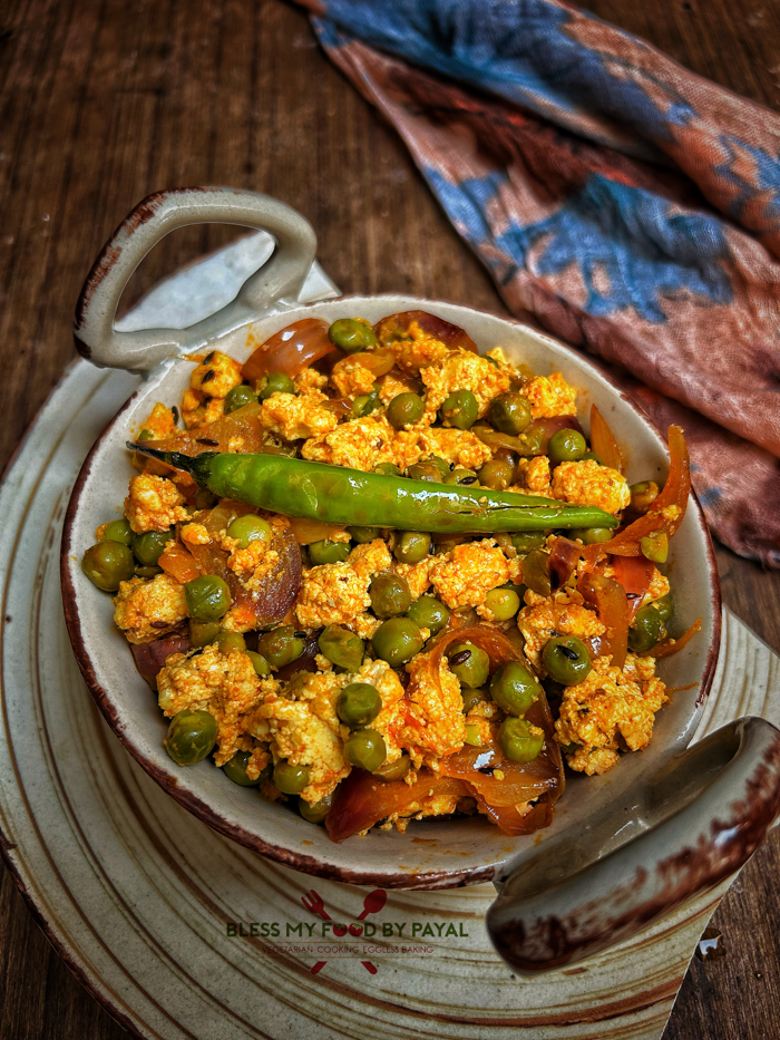 Matar Paneer Bhurji Recipe
