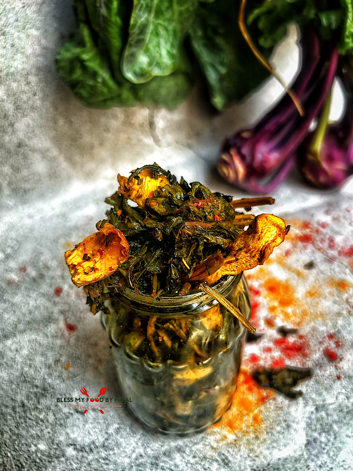 Jammu special Kadam ka achaar recipe | Kholrabi pickle recipe