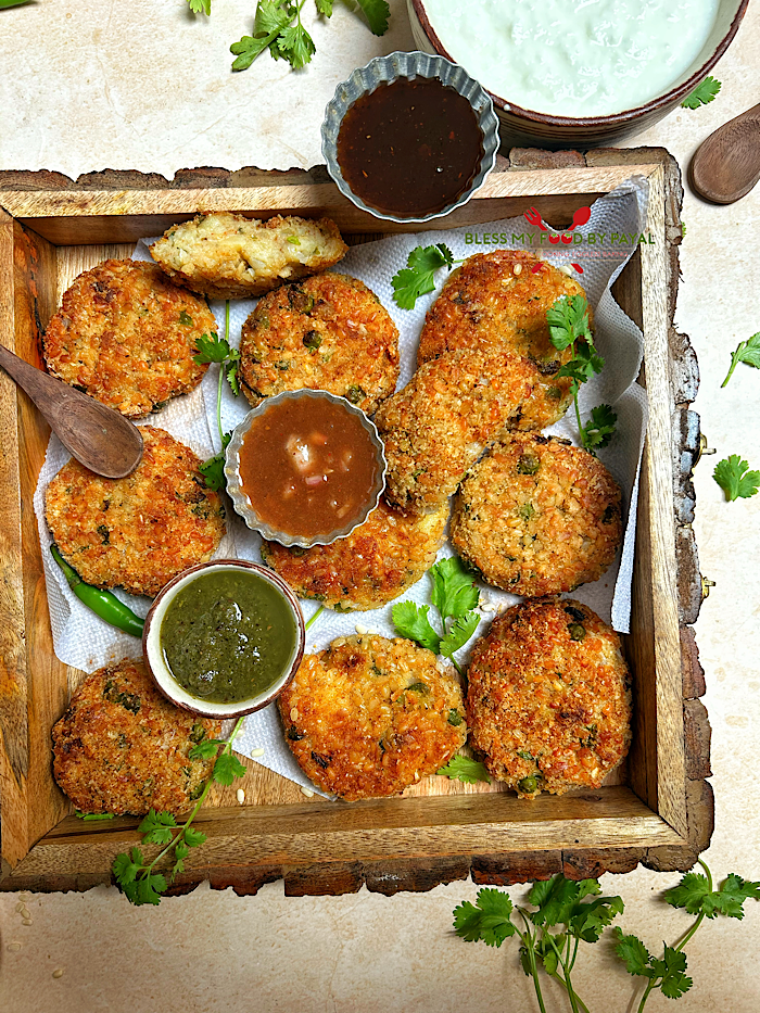 How to Make Extra Crispy Aloo Tikki Using Urad Dal