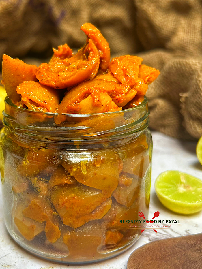 Nimbu ke Chilke ka achaar | Lemon peel pickle recipe