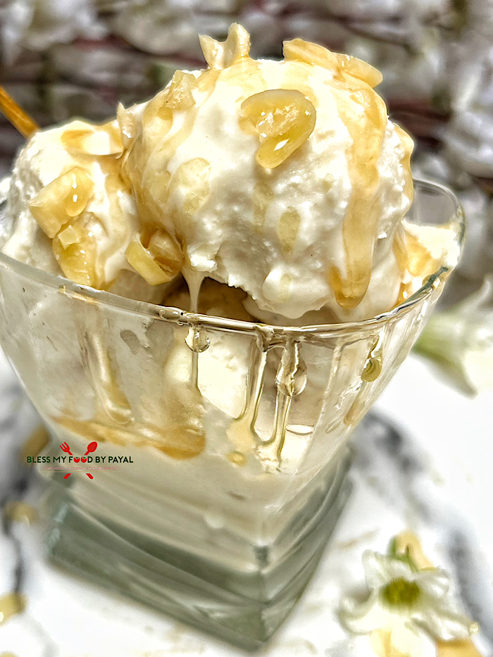 paneer ice cream recipe | No cook Honey Sweetened ice Cream