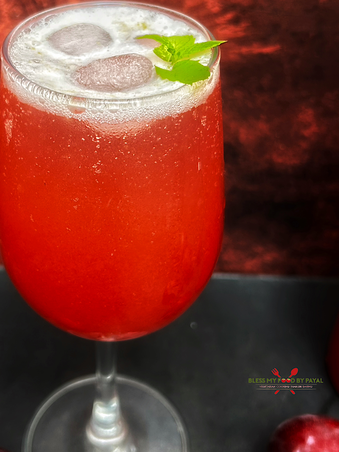 Plum Mocktail Recipe | Aloo Bukhara Sharbat