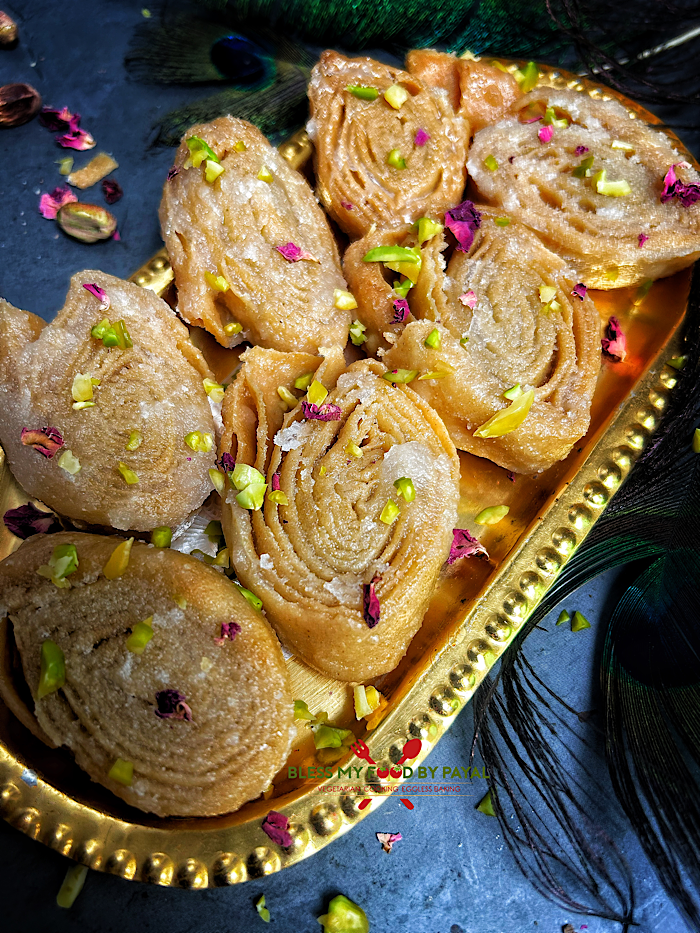 Crispy Khaja recipe with wheat flour