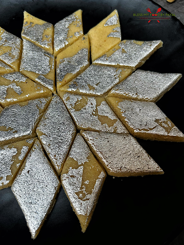 No Fire Kaju Katli | No Cook Kaju Barfi