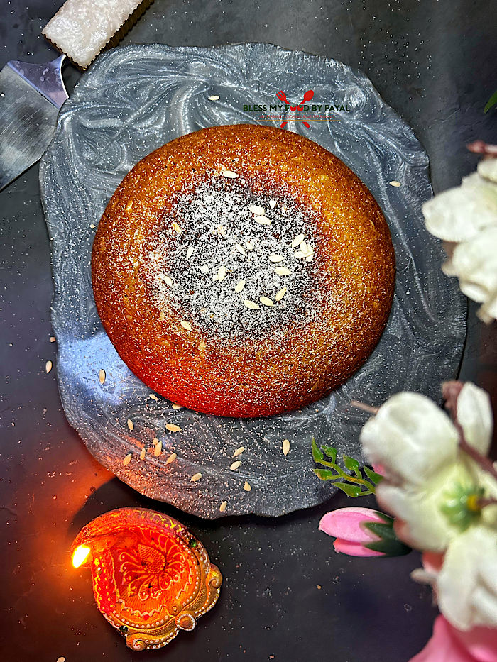 Eggless Besan Ladoo Cake Recipe