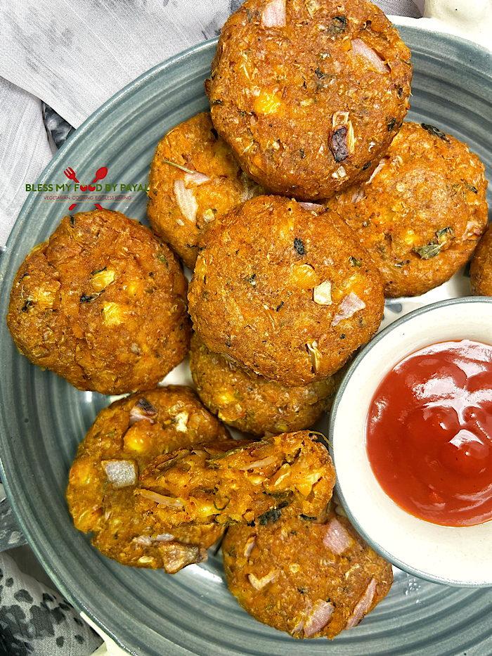 Airfryer Corn Cutlet Recipe | Crispy Corn Cutlet in Airfryer