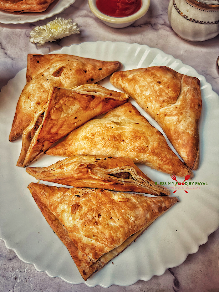 Aloo Patties recipe from scratch in Air Fryer | Vegan potato puff pastry in Indian style