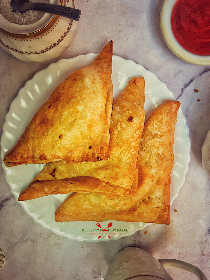 Aloo Patties recipe from scratch in Air Fryer | Vegan potato puff pastry in Indian style