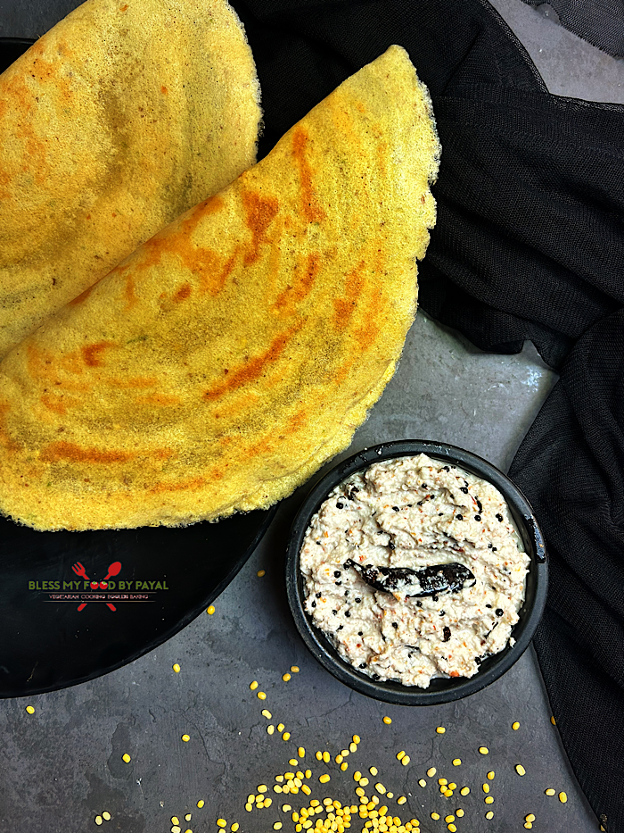 Quick Yellow Moong Dal Dosa Recipe