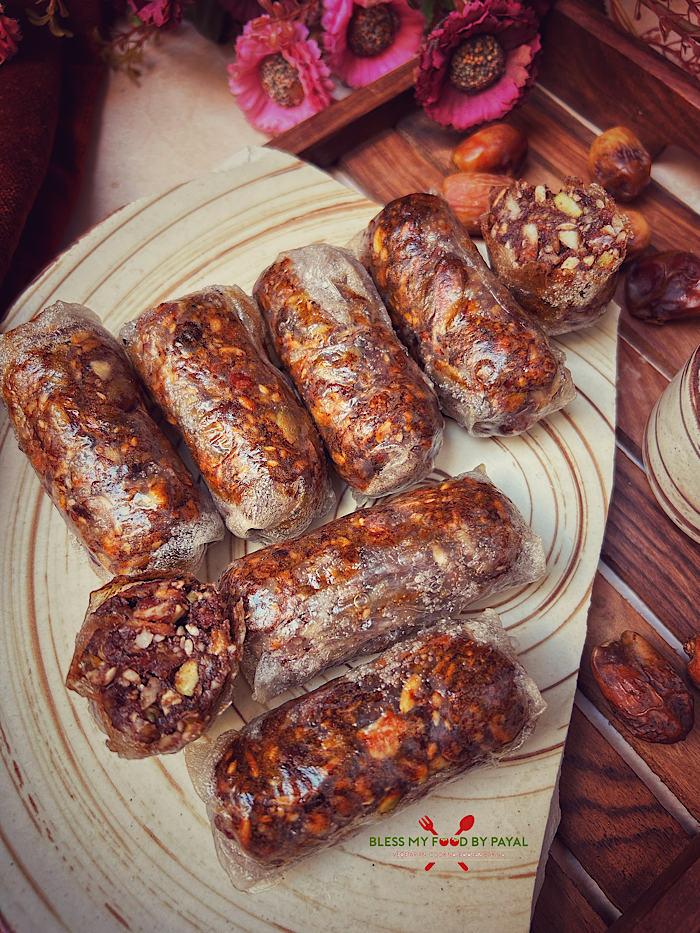 Rice Paper Dates Rolls Recipe | Dates Chocolate Rolls in Air Fryer | Dates & Nuts Rolls