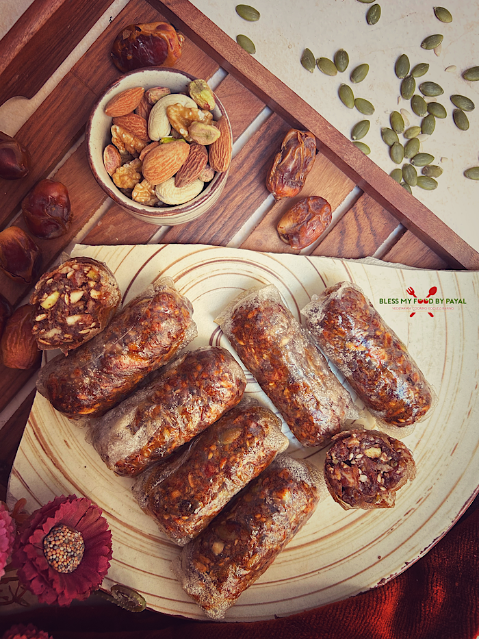 Rice Paper Dates Rolls Recipe | Dates Chocolate Rolls in Air Fryer | Dates & Nuts Rolls