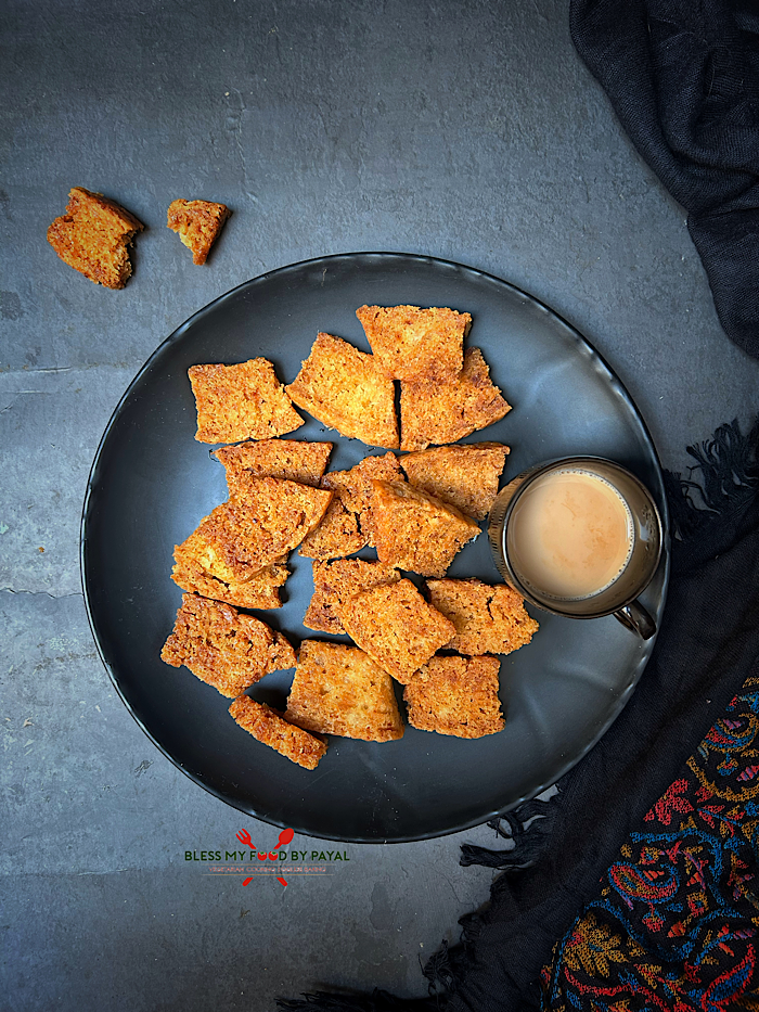 Homemade Eggless cake Rusk | Eggless Cake Rusk Recipe