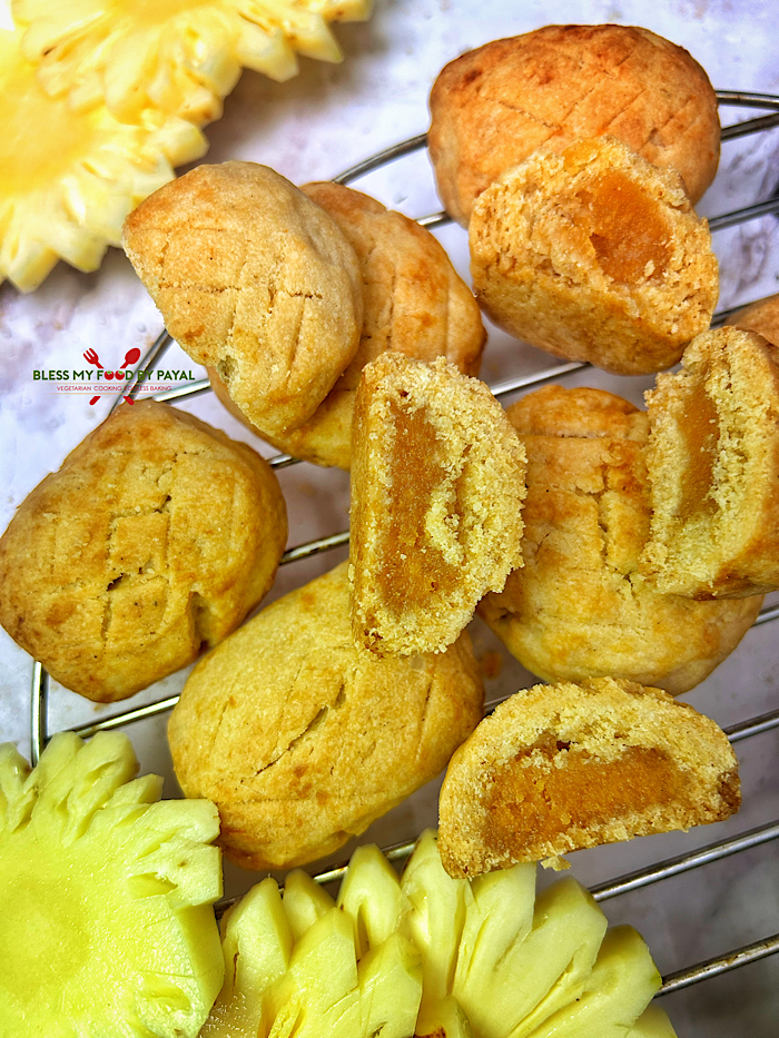 Pineapple filled Vegan Cookies Recipe