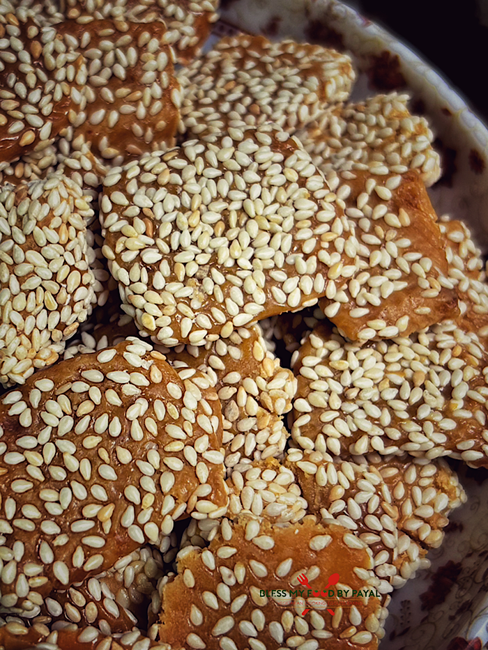 Authentic Til Gur Rewari Recipe | Til Gur Rawari Recipe with Jaggery