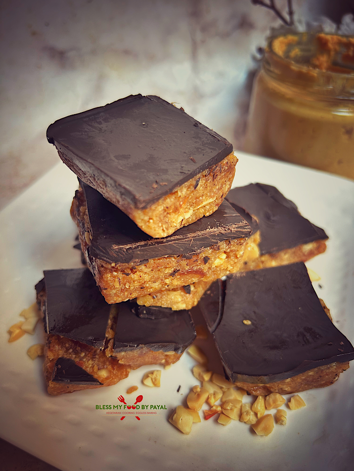 Vegan No Bake Peanut Butter Oats Dates Bars