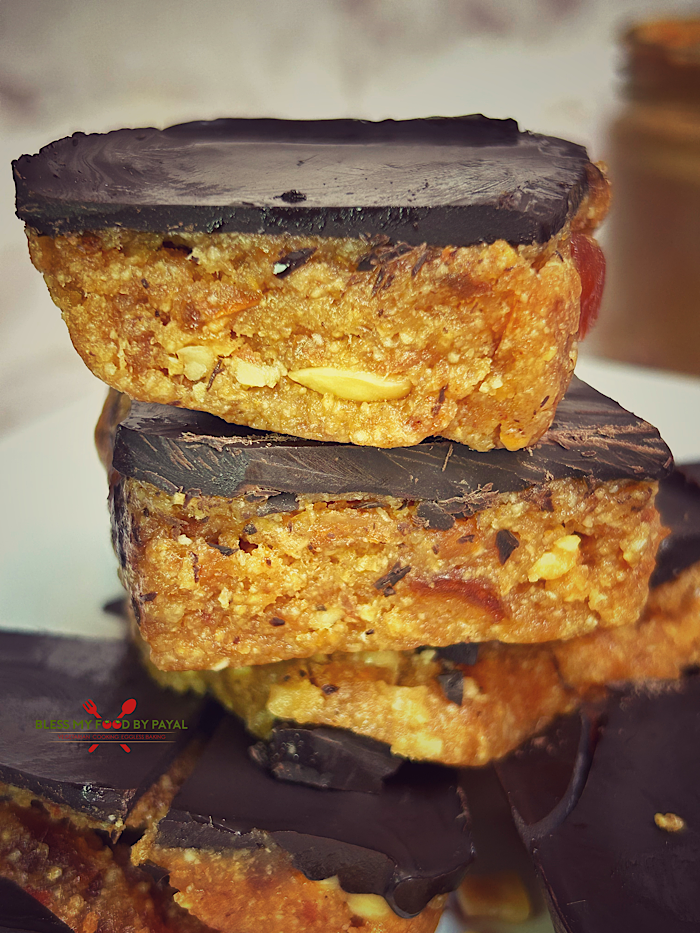 Vegan No Bake Peanut Butter Oats Dates Bars