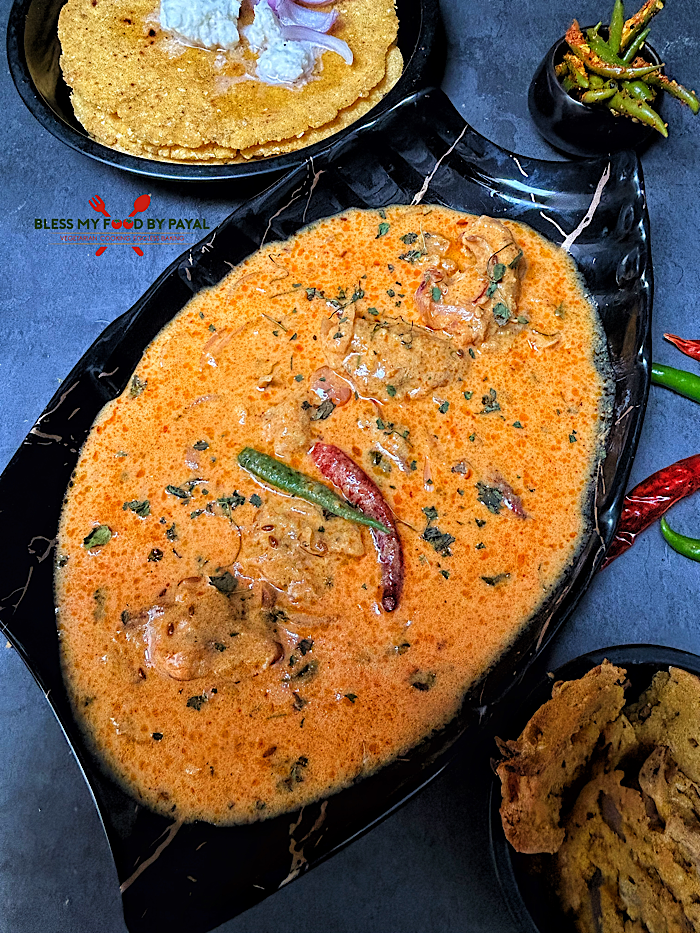 Makki ke Atte Ki Kadhi with Buttermilk Recipe | Rajasthani Style Makki ke Atte Ki Kadhi Using Chaas