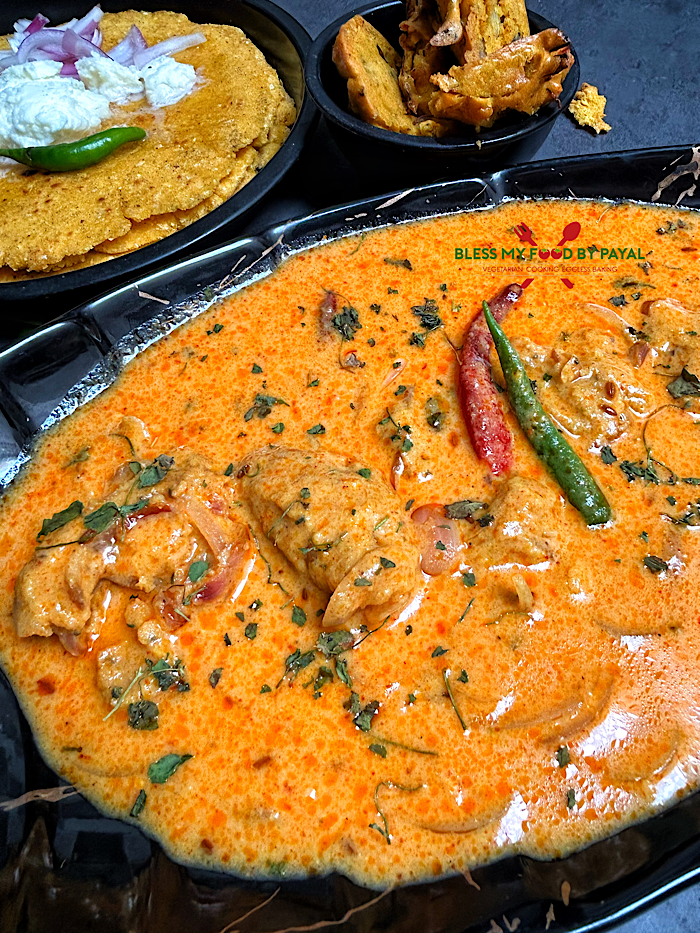 Makki ke Atte Ki Kadhi with Buttermilk Recipe | Rajasthani Style Makki ke Atte Ki Kadhi Using Chaas