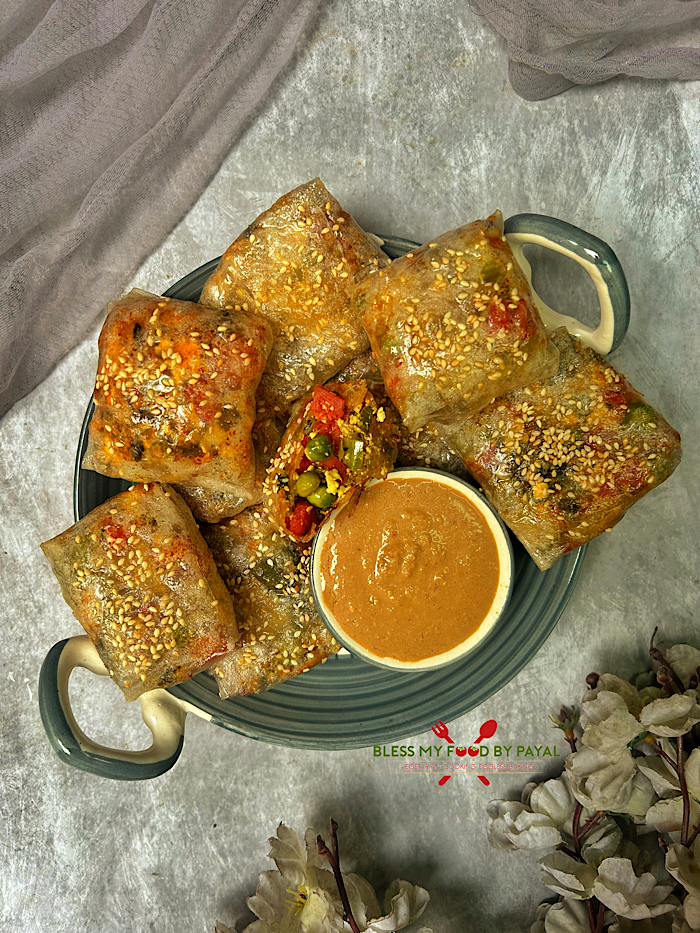 Air Fried Tofu Rice Paper Parcels | Crispy Tofu Rice Paper Parcels in Air Fryer