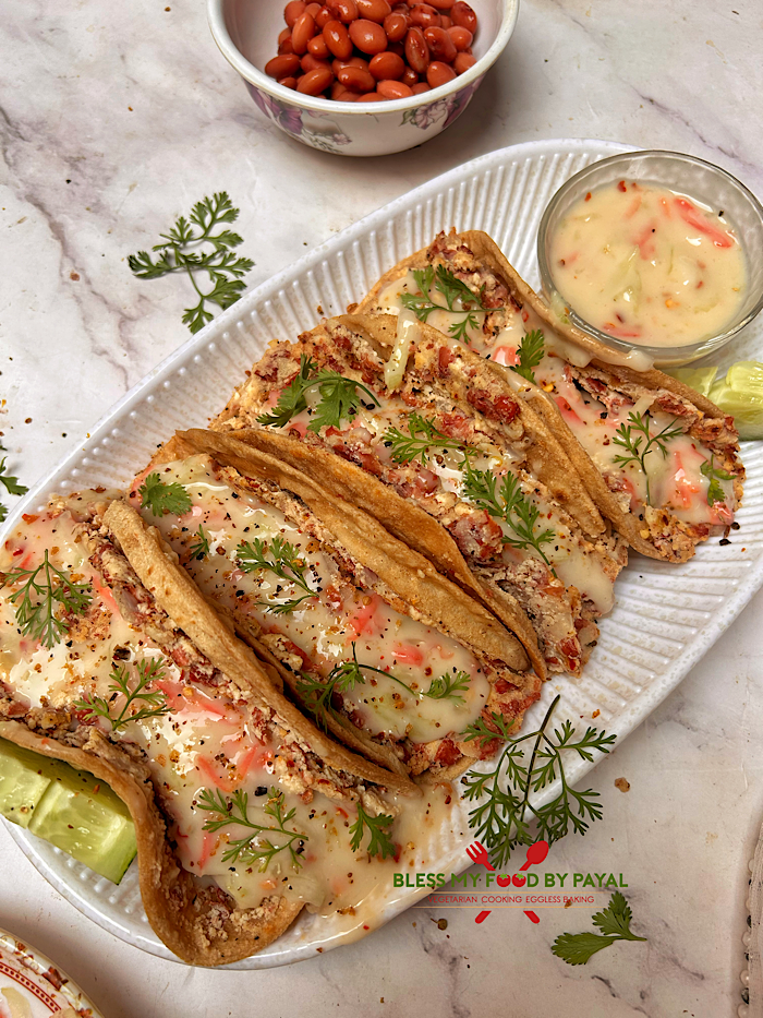 High-Protein Vegan Rajma Tacos with Creamy Oat Yogurt Sauce | Vegan Rajma (Red Kidney Beans) Tacos with Oat Yogurt Sauce