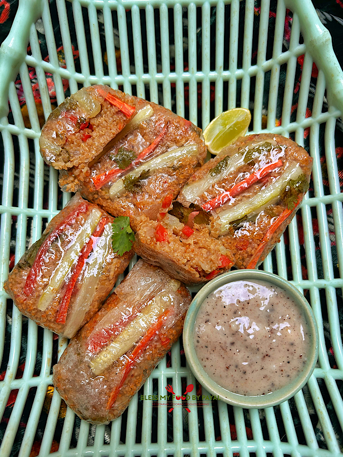 Air-Fried Vegan Quinoa Rice Paper Wraps | High-Protein Vegan Quinoa Rice Paper Wraps