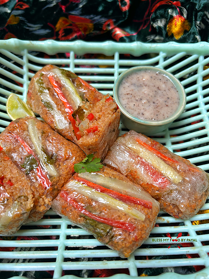 Air-Fried Vegan Quinoa Rice Paper Wraps | High-Protein Vegan Quinoa Rice Paper Wraps