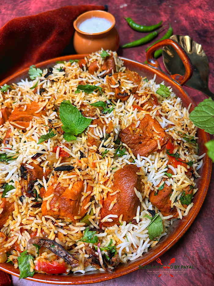 Restaurant Style Soya Chaap Biryani (Dum Method) | How to Make Soya Chaap Biryani at Home | Best Soya Chaap Biryani Recipe