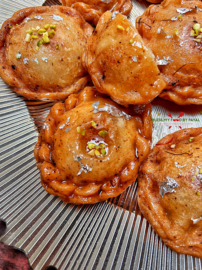 Halwai Style Chandrakala Recipe (Suryakala Sweet)