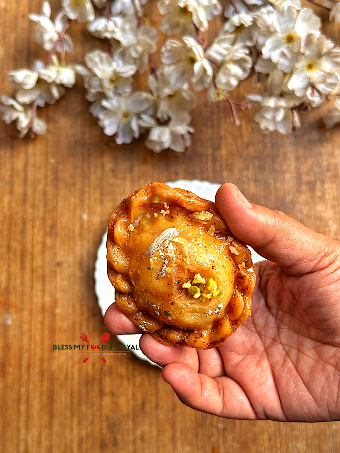 Halwai Style Chandrakala Recipe (Suryakala Sweet)