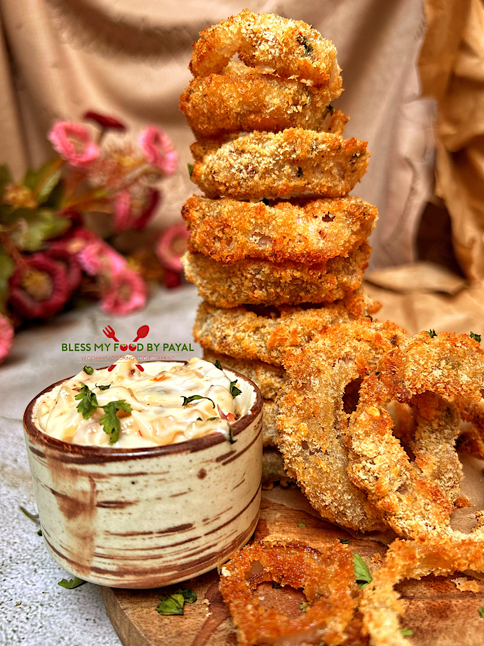 Crispy Air Fryer Onion Rings Recipe | Homemade Air Fryer Onion Rings