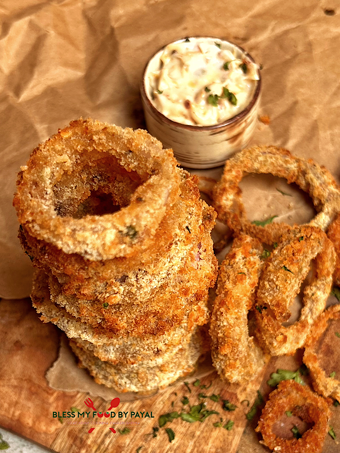 Crispy Air Fryer Onion Rings Recipe | Homemade Air Fryer Onion Rings
