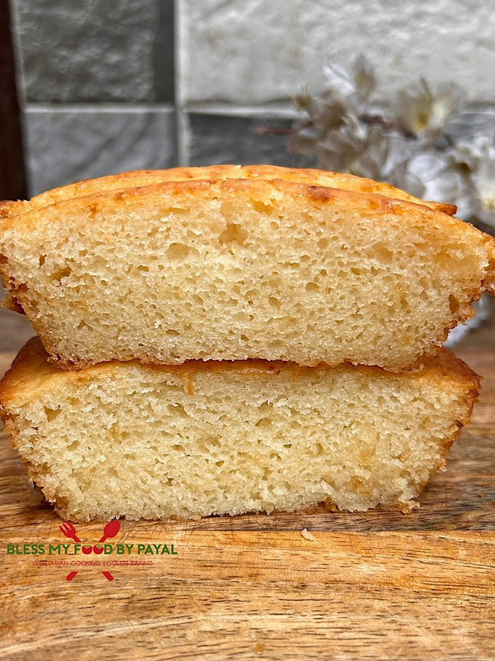 Simple Eggless Vanilla Sponge Cake | Eggless Vanilla Sponge Cake Recipe