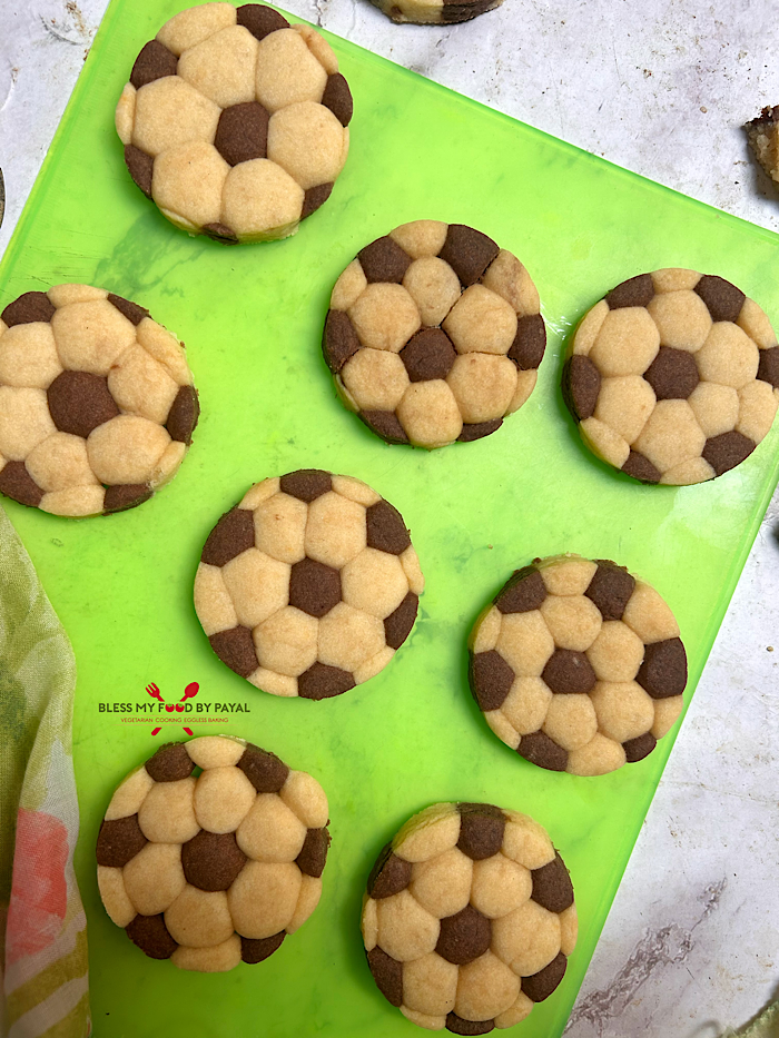 Vegan Football Cookies Recipe | Easy Soccer Ball Cookies Recipe