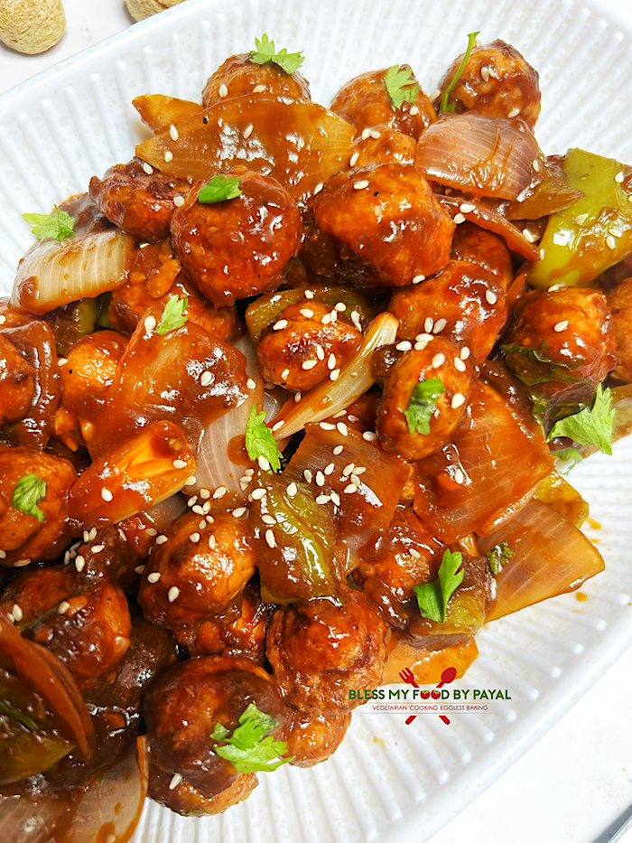 Air Fryer Chili Soya Chunks | High Protein Vegan Chili Soya Chunks Recipe