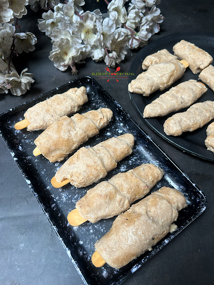 How to make raw Soya Chaap Sticks at home?