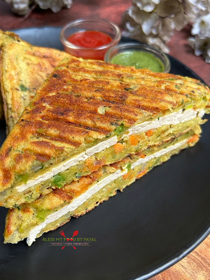 No Bread Gluten Free Sandwich Recipe | Breadless Vegan Sandwich Recipe