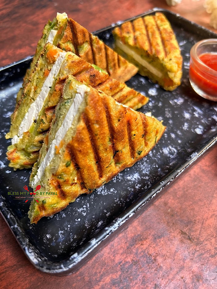 No Bread Gluten Free Sandwich Recipe | Breadless Vegan Sandwich Recipe