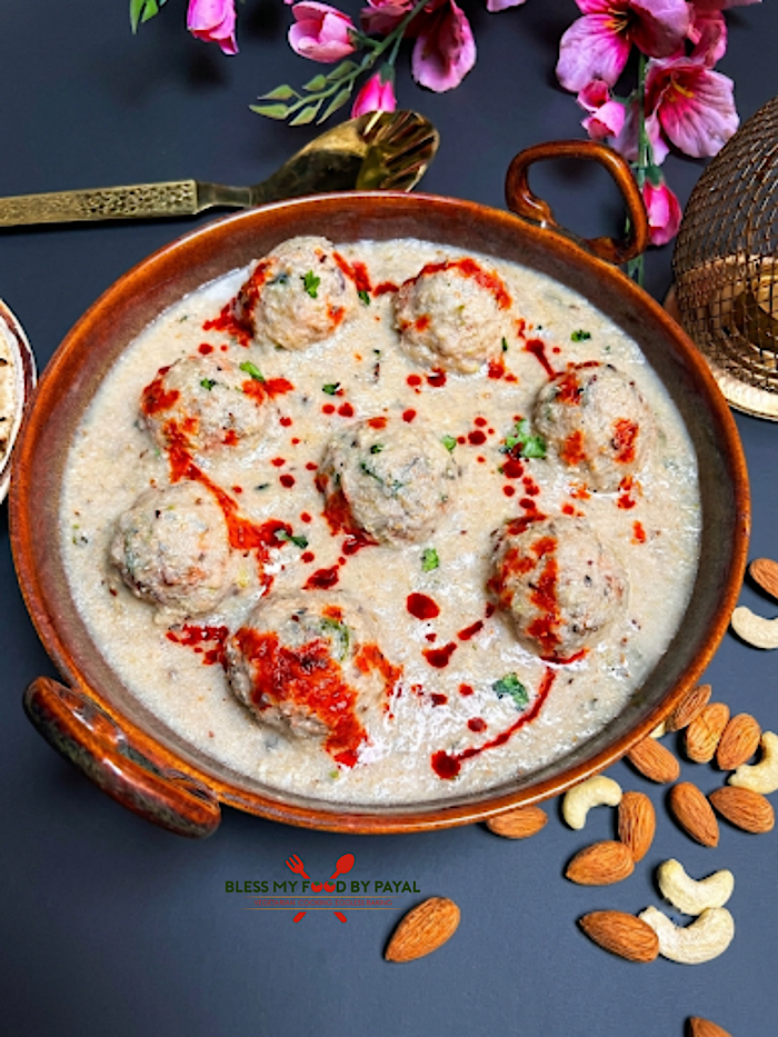 Vegan Malai Kofta in White Gravy