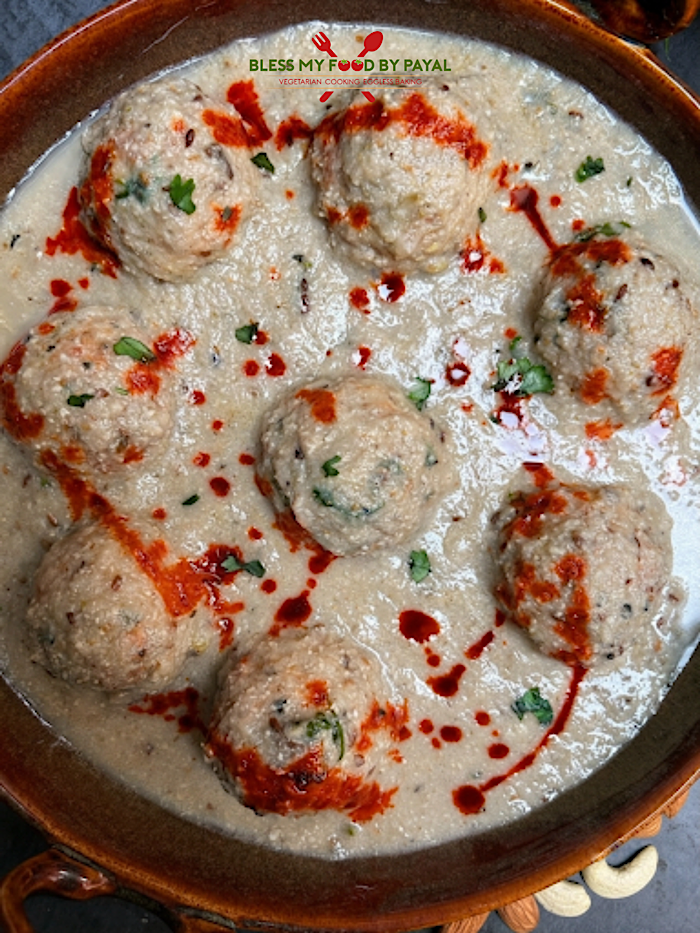 Vegan Malai Kofta in White Gravy
