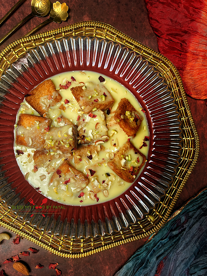 Bread Custard Recipe | Easy Bread Custard Dessert