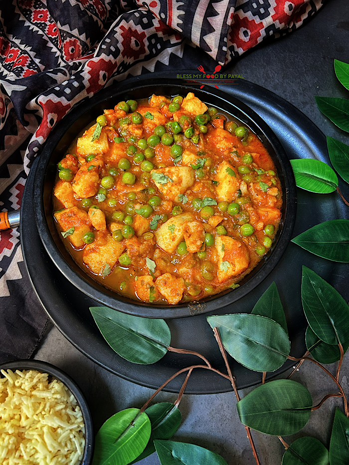 Instant Aloo Matar Recipe Without Pressure Cooker