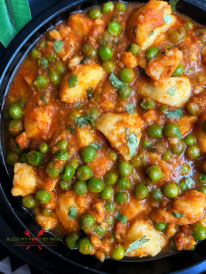 Instant Aloo Matar Recipe Without Pressure Cooker