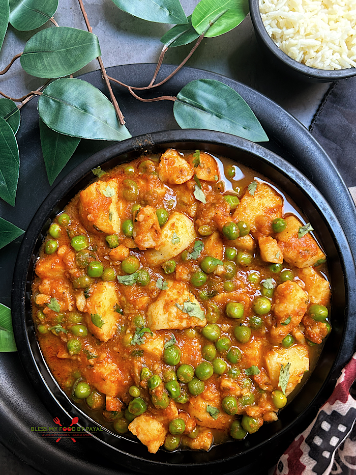 Instant Aloo Matar Recipe Without Pressure Cooker