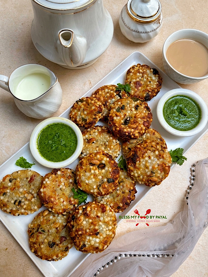Air Fryer Sabudana Vada Recipe with Chutney for Vrat