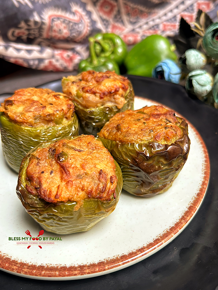 Bharwa Shimla Mirch in Air Fryer