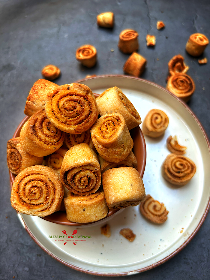 Bhakarwadi Recipe in Air Fryer and Oven
