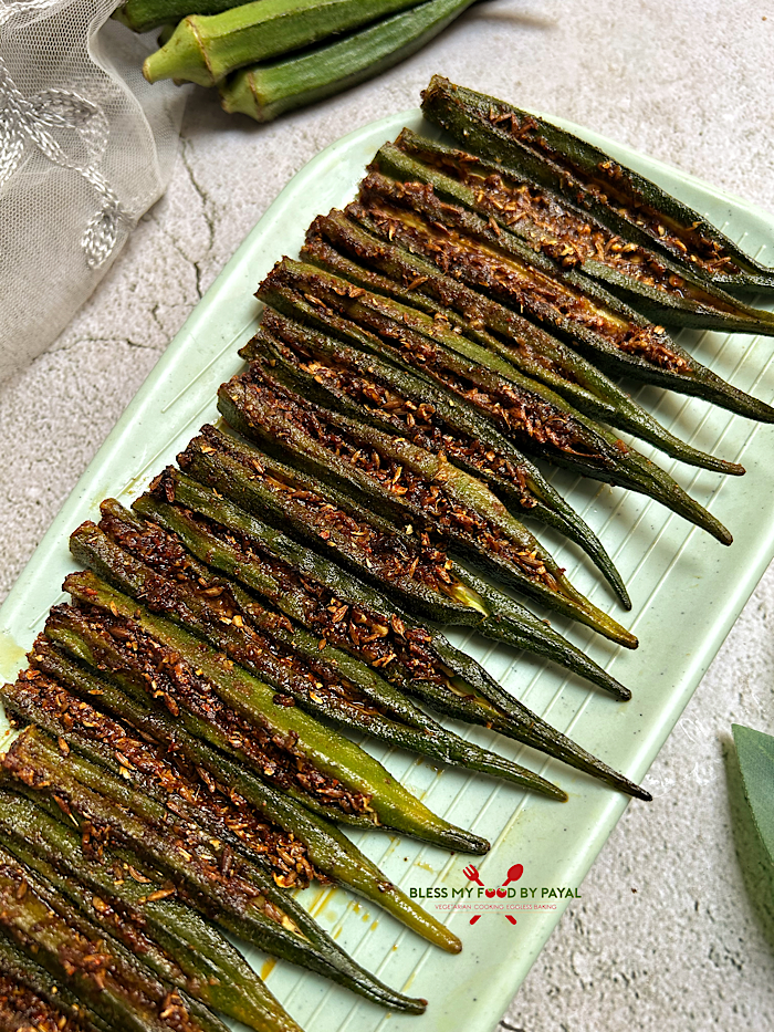 Bharwa Bhindi in Air Fryer | Stuffed Okra Recipe