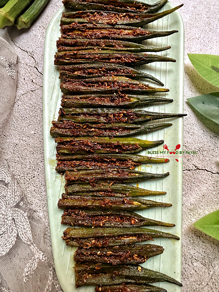 Bharwa Bhindi in Air Fryer | Stuffed Okra Recipe