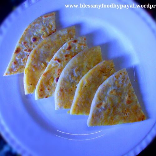 coconut and cornflakes paratha