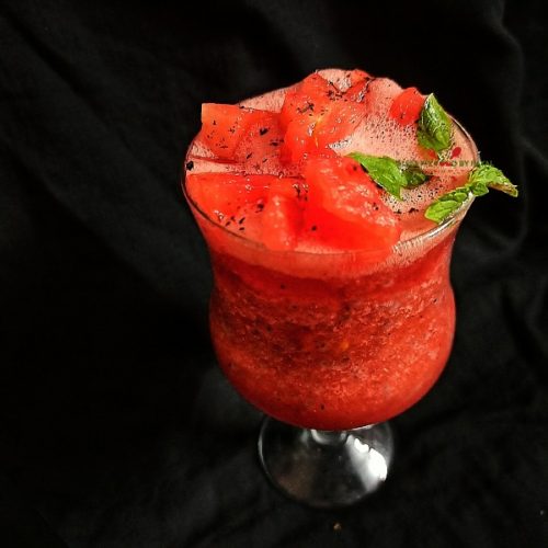 watermelon juice recipe | watermelon sabja seeds recipe | watermelon juice with basil seeds